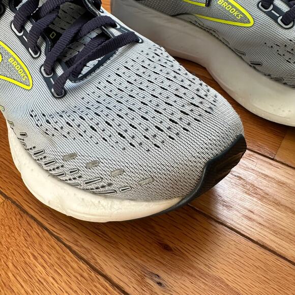 Brooks Glycerin 20 Light Blue/Peacoat/Nightlife Mesh Running Sneakers Size 9 - Picture 12 of 13